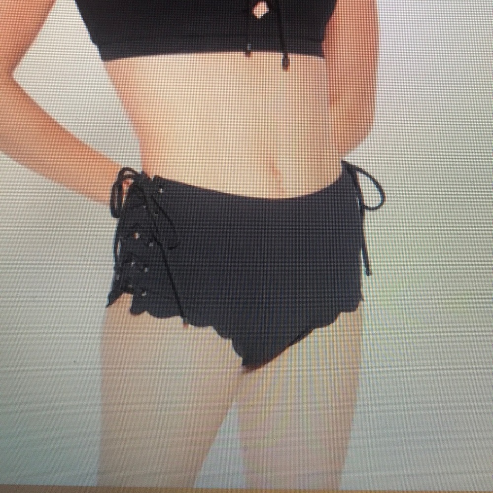 Marysia Palm Springs tie bottom, black, size small